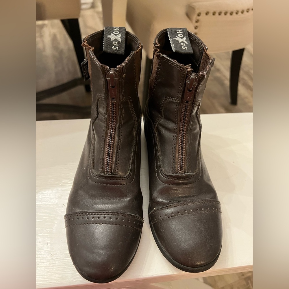 Brown Equestrian Boots Kids Size 1